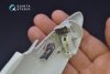 Quinta Studio QD32075 He 162 3D-Printed & coloured Interior on decal paper (for Revell kit) 1/32